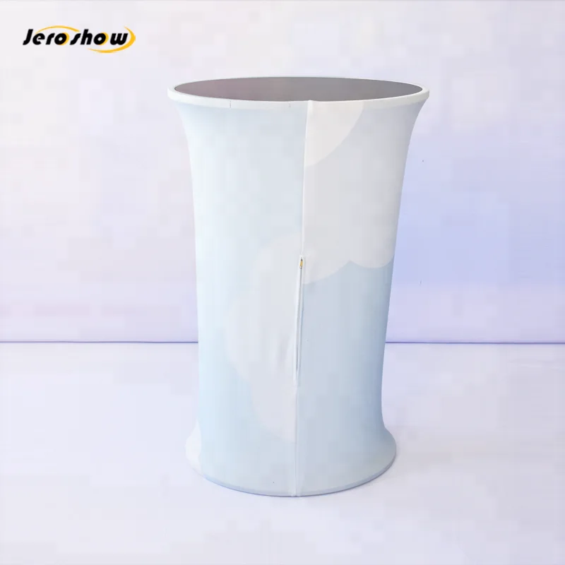 
Factory Direct Portable Oval Aluminum Advertising Display Promotion Counter 