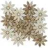 New pattern flower design white marble mosaic/indoor decoration mosaic