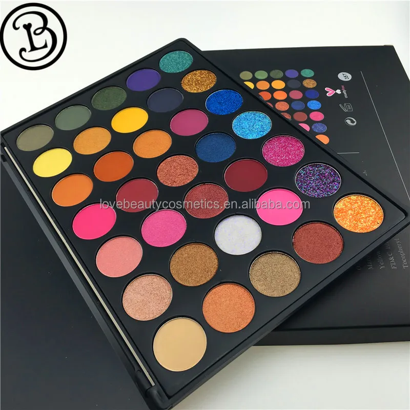 
Eyeshadow manufacturer wholesales 35 colors pigmented eyeshadow palette 