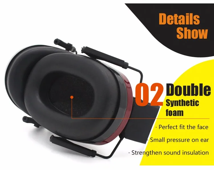 Ear Muff Frames Hearing Protection Noise Cancelling Safety Earmuff For