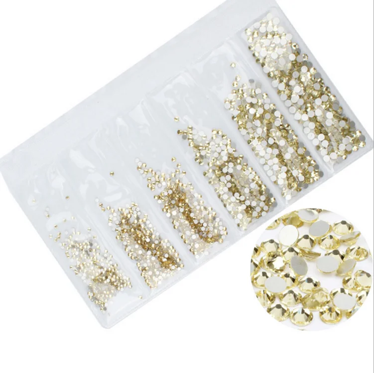 

Nail Art Decoration Various Color Glass Rhinestones Non Hotfix Rhinestones