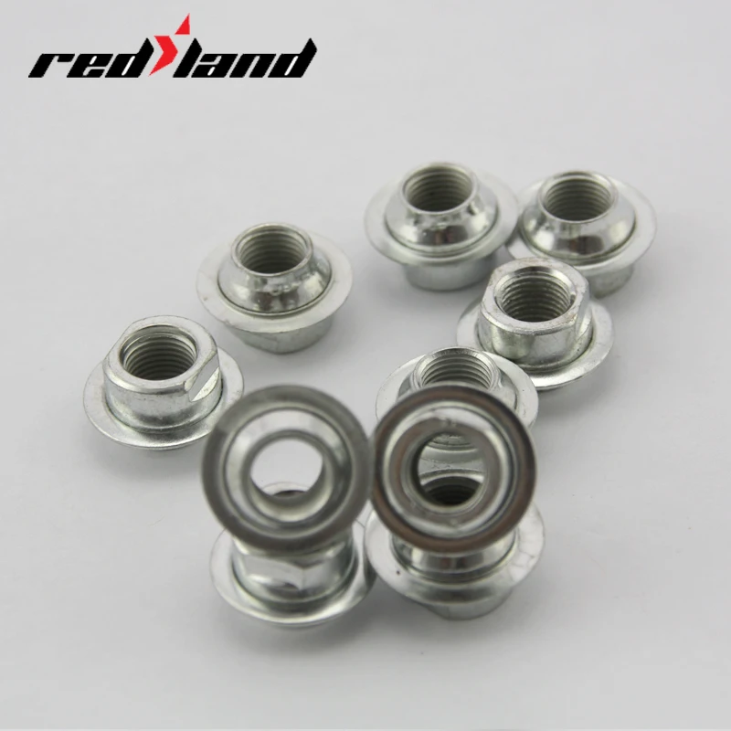 

Bicycle axle spare parts screw nuts cone, Silver