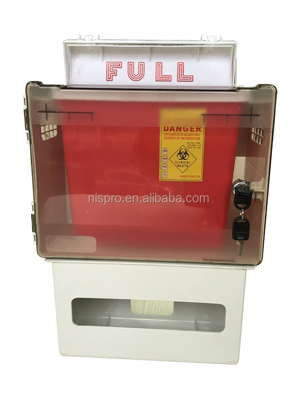 Clear Acrylic 4-Compartment Wall Mount Dispenser – Glove, Mask, Hair Net Organizer For Kitchen, Lab, Hospital