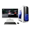 High quality DJS Tech factory support win 10 gamer pc desktop computer with 24 inch monitor