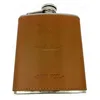 Logo Customized Metal Emboss 6 oz Stainless Steel Hip Flask