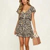 Women Clothing 2019 Leopard Print V Neck Rayon Boho Clothes
