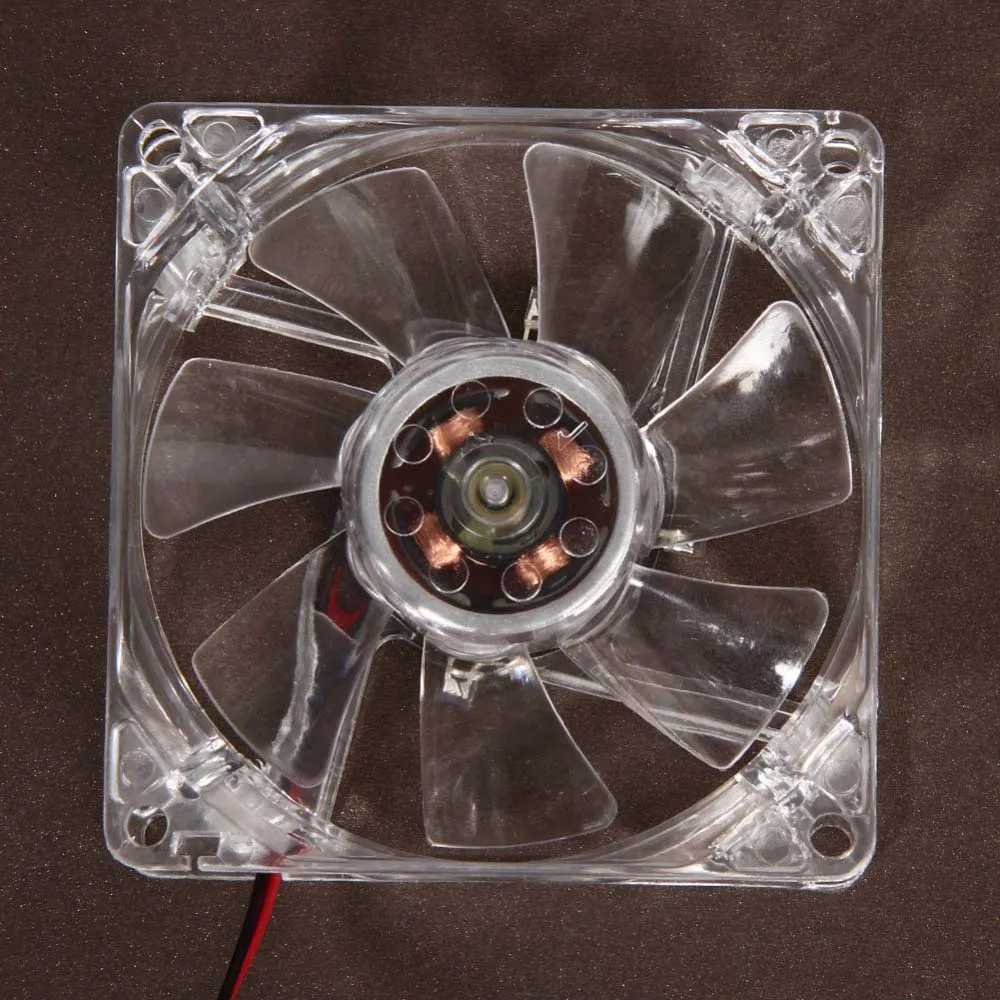 

80x80x25mm 4 Blue LED Fan Case 12V 4Pin Connector Cooling Fan for Computer PC CPU Case Cooling Fan Cooler Radiator