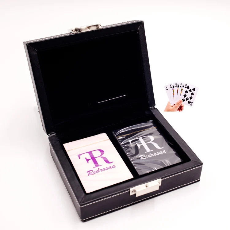 

High Quality Pu Leather Playing Card Box Carrying Case