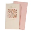 Custom Luxury Carve Wedding Invitation Card Greeting Card with Envelope China Manufacture