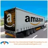 From China to USA/UK/England professional amazon FBA freight forwarder international logistics trucking delivery to door.