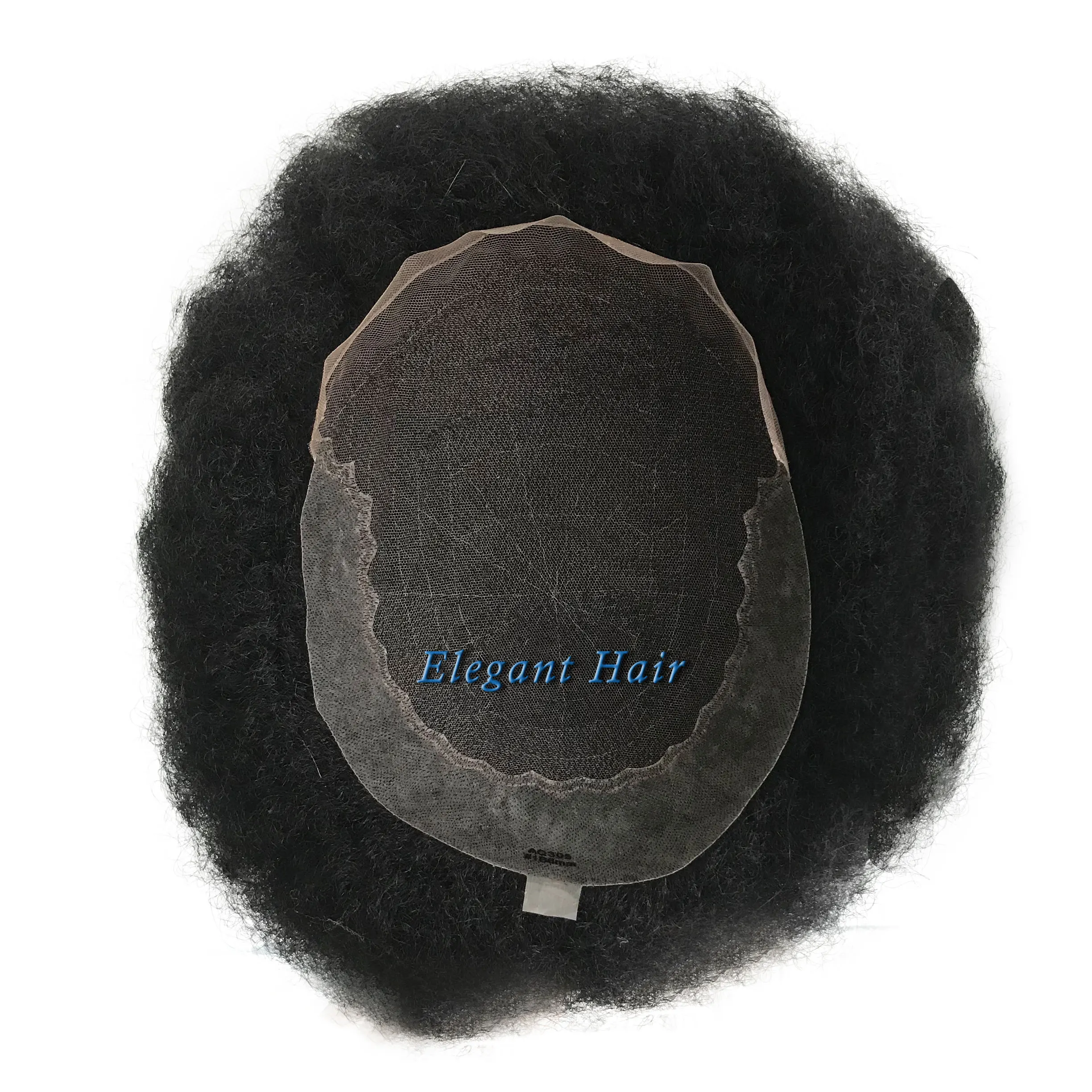 

Afro 6mm swiss lace with skin base wave unit