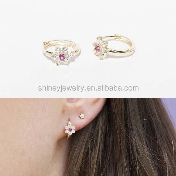 100% 925 sterling silver jewelry factory customized AAA sparking cubic zirconia cz long earring