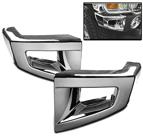 ZMAUTOPARTS Hummer H2 Suv Rear Bumper Corner Cover Trim Frame ABS Chrome 2Pcs