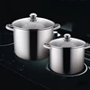 Unique design modern slip resistant silver color culinary comforts cookware