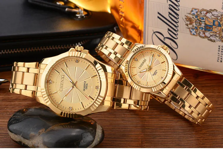 Chenxi 050a Casual Couple Quartz Watch Price Guangzhou Watch Market  Stainless Steel Golden Japan Movt Diamond Quartz Wrist Watch - Buy Quartz  Watch