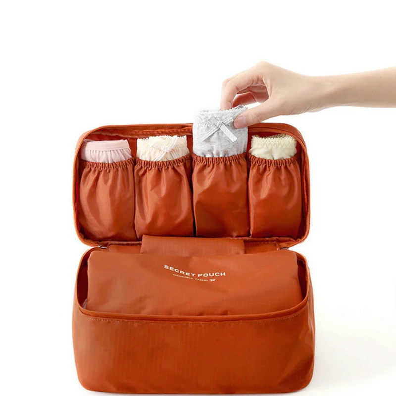 

Lightweight Portable Custom Travel Underwear Cloth Zipper Storage Briefs Bra Bag