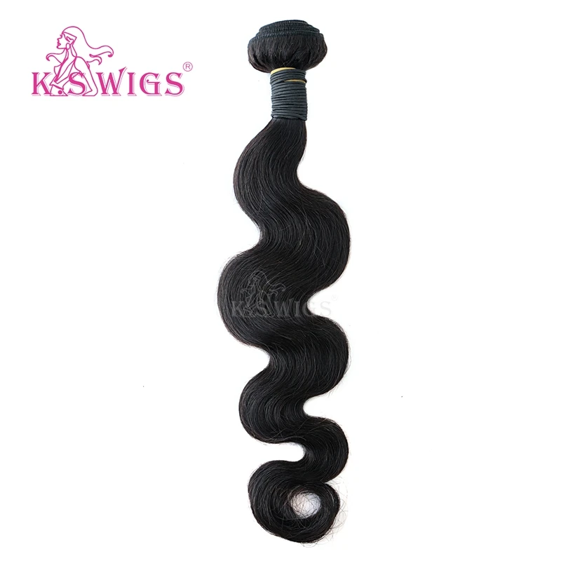 Free Sample K.S WIGS Virgin Body Wave Hair 8 Inch Raw Body Wave 100g Indian Body Wave Hair