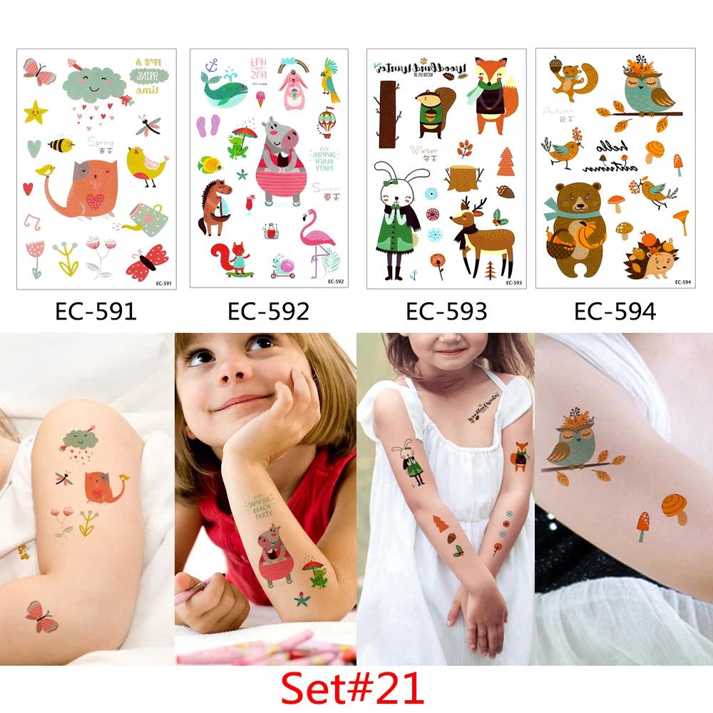 

Smiley Lovely Face Stickers Temporary Tattoos for Kids, Colorful / customized