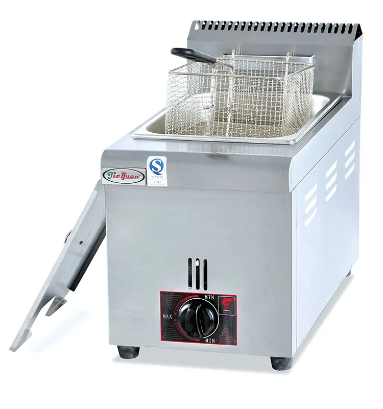 14l Counter Top Gas Deep Fryer With Thermostat Gf71a Buy Countertop