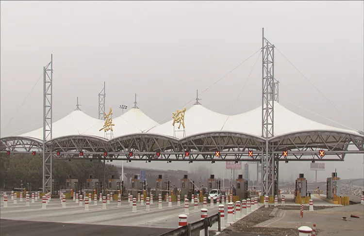
Stadium Bleacher Roofing Tent Steel Pipe Truss supported Architecture Membrane Structure 