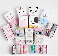 

2019 Best seller cute cotton 3d animal 4 pair box gift set baby socks