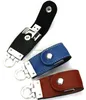 High quality usb flash memory stick key chain Leather usb pendrive custom logo branded