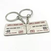 Custom Hotel Promotional Gifts Metal Lovers Keychain / Key Chain