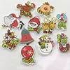 50pcs Mixed Christmas Wooden Sewing Decor Buttons