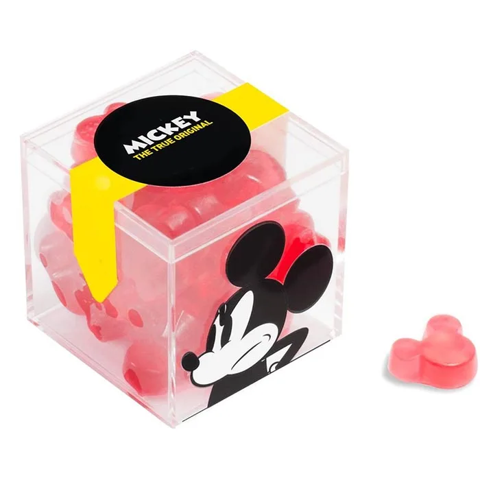 

Acrylic Candy Mickey Mouse Ears Cube Acrylic Gift Candy Box Plastic Cube, Clear, or other avaliable colors