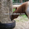 China Wholesale nylon PA hay bales nets/ animal slow feeding to sweden with square and cone type ,feno do cavalo alimentador net