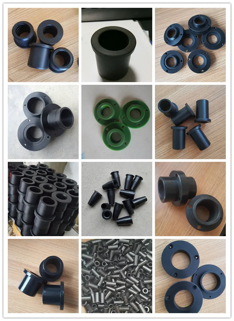 Plastic Jacket Bush Black Oil Nylon Shaft Sleeves Plastic Pa6 Nylon Bushing Acetal Flanged