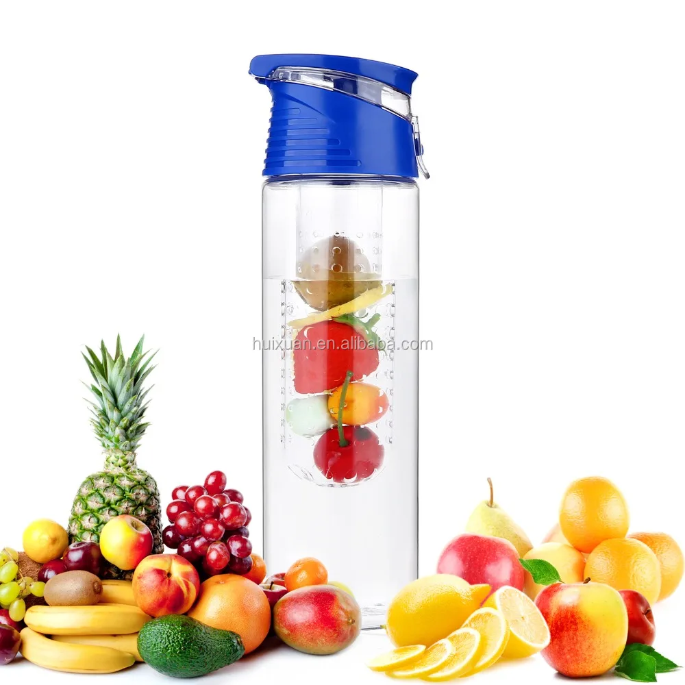 

Fruit Infuser Water Bottle FDA Approved BPA Free Tritan Fruit Infuser Bottle 26 oz, Any