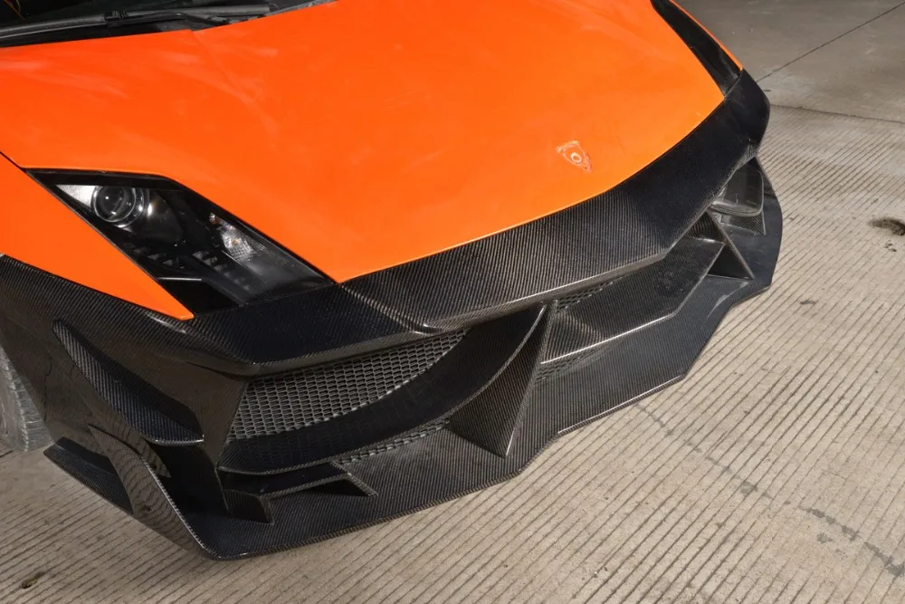 lp550 汽车碳纤维前保险杠适用于兰博基尼 gallardo 车身套件