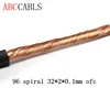 96 spiral /braid high grade low noise microphone mic audio cable ofc