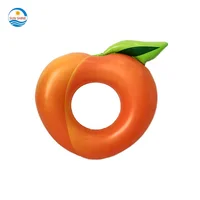 

ICTI Naughty Fruit floatie Adult Inflatable Peche Fruit Swim Ring Tube Peach Fruit Pool Float
