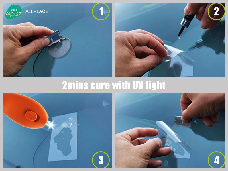 60cps Uv Curing Glue Car Glass Crack Repair Uv Windscreen Repair Resin Buy Uv Windscreen