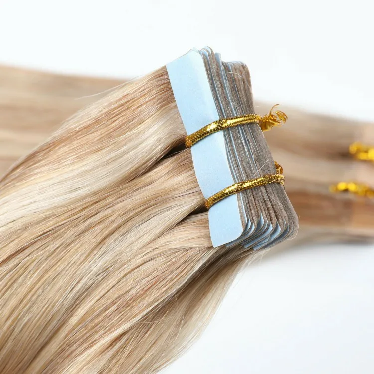 

China Supply American Human Tape Hair Extensions Multi Colors Double Drawn Human Tape In Hair Extensions