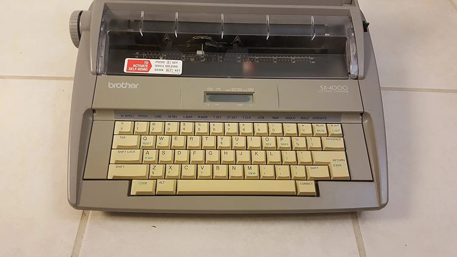 Get Quotations · Brother SX4000 Daisy Wheel Electronic Dictionary Typewriter