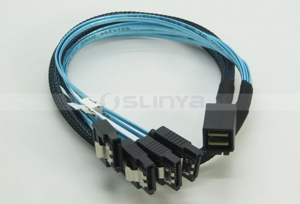 High Speed Hd Mini Sas Sff 8643 To 4* Sata 7 Pin Cable Buy Sff 8643