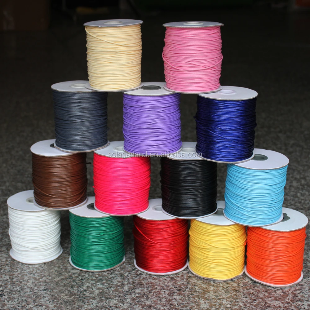 Wax Strings Spool Wax Thread Braided Strings Polyester Cord Wax Linen