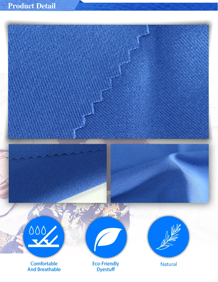 91% Polyester 9% Spandex 150d Plain Dyed 4 Way Stretch Clothes Fabric ...