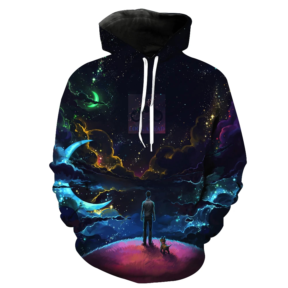 

Unisex Sublimation Printed Hooded Sweatshirt 3d Digital Print Hoody