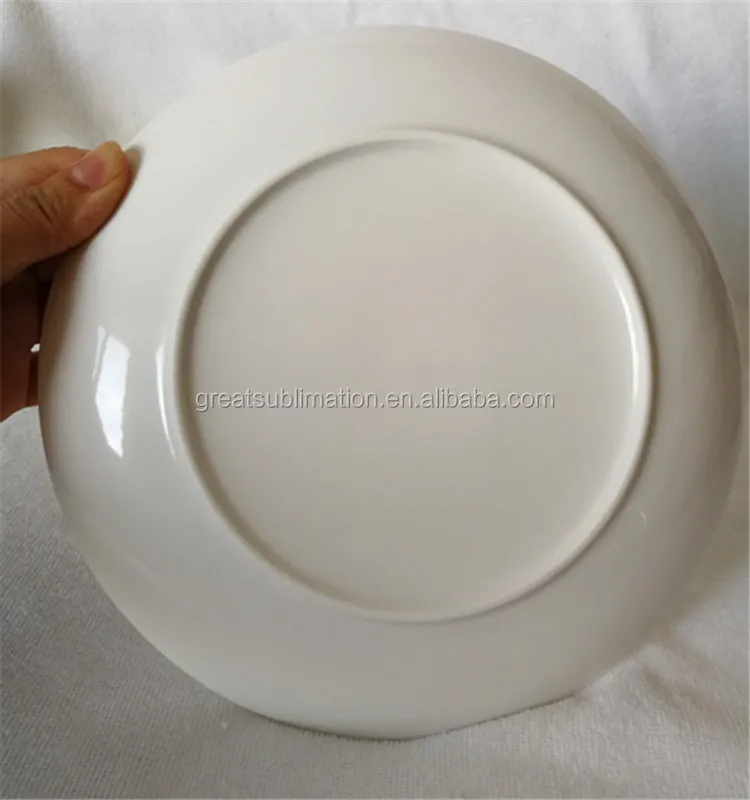8 Inch Sublimation Printing Ceramic Plate Buy Ceramic Moon Shaped