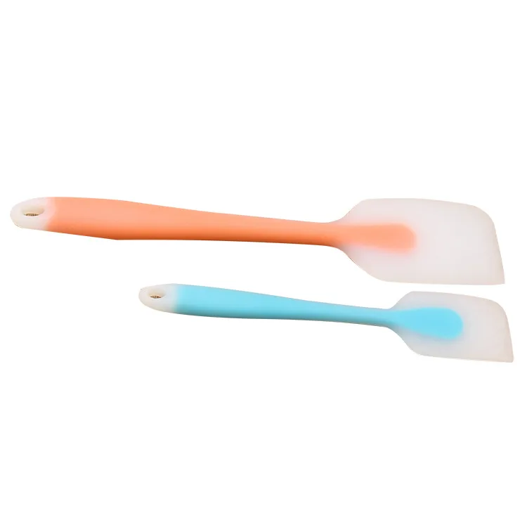 Hot Sale Big Types Of Plastic BBQ Spatula Kitchen Silicon Spatula Set Baking Cake Spatula