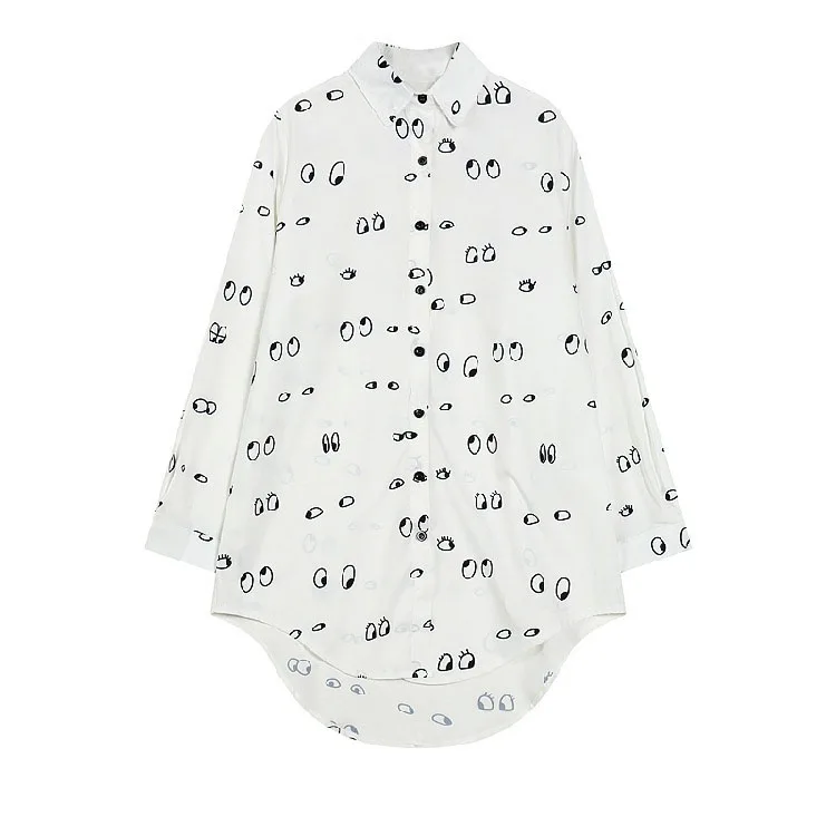 

Fashion Custom Ladies High Flannel Printing Womens Clothing Long Shirts Floral Print Shirt For Women