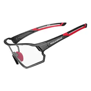 ROCKBROS Factory Wholesale Half Rim Polarized Men Sports Goggles Aluminium Photochromic Sports Sun Glasses 2