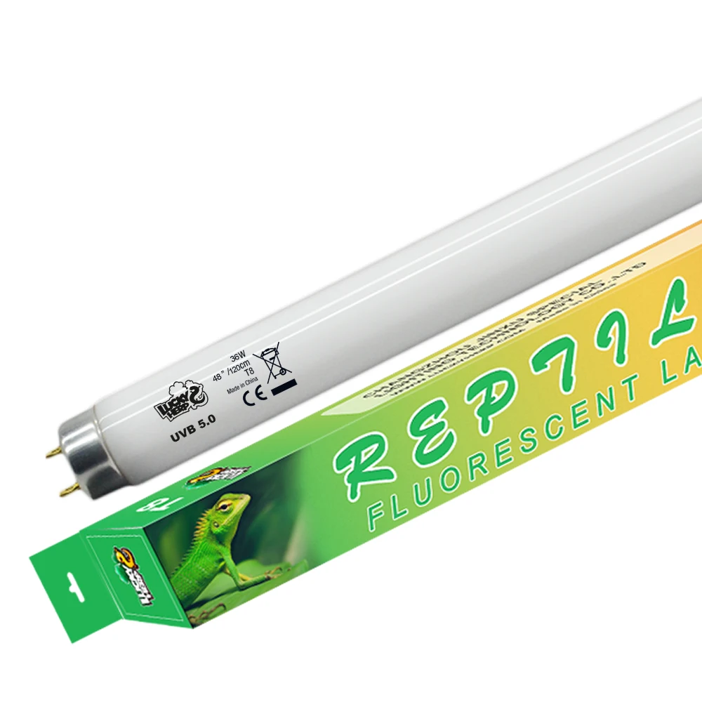 

40 inch G13 36w 40w UVB 5.0 T8 fluorescent tube light for live reptiles cage display, White