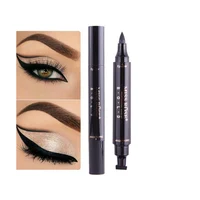 

vegan makeup private label 2 in 1 big head waterproof and easy to dry eyeliner seal eyeliner