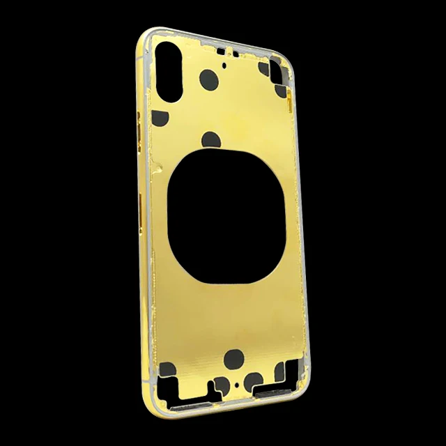 

Luxury bezel housing Real Gold Plating Frame For IPhoneX, 24k real gold, rose gold, platinum