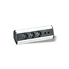 3 Germany sockets 2 RJ45 Triangle Meeting Office Conference Desktop Table Tabletop Pop UpSocket for Desk
